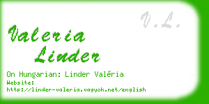 valeria linder business card
