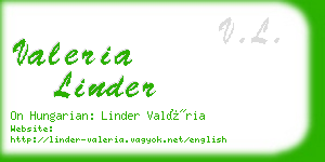 valeria linder business card